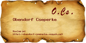 Obendorf Cseperke névjegykártya